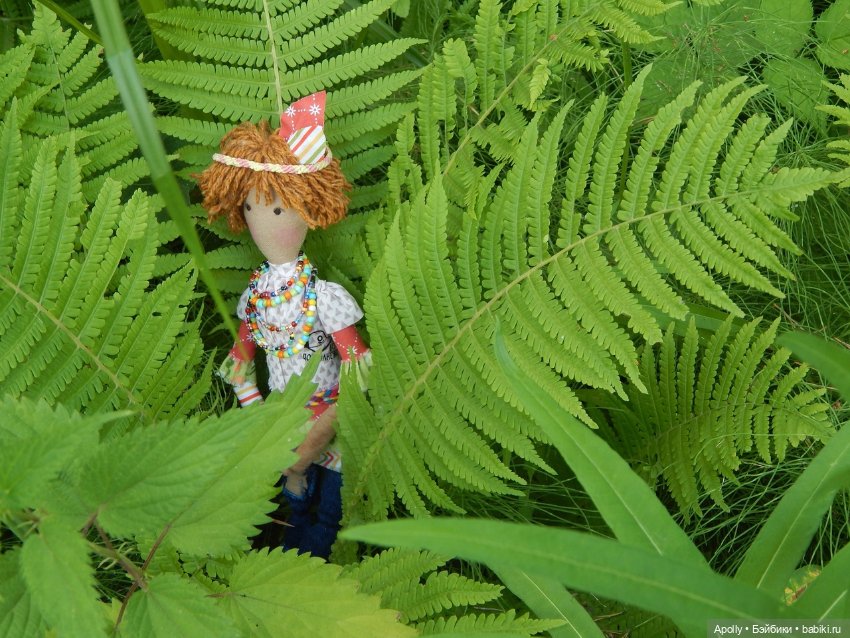 Табаки в лесу — Авторские текстильные куклы: Вальдорфские (фото 7)