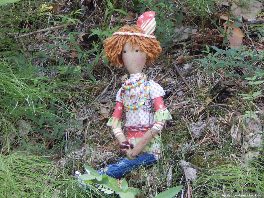 Табаки в лесу — Авторские текстильные куклы: Вальдорфские