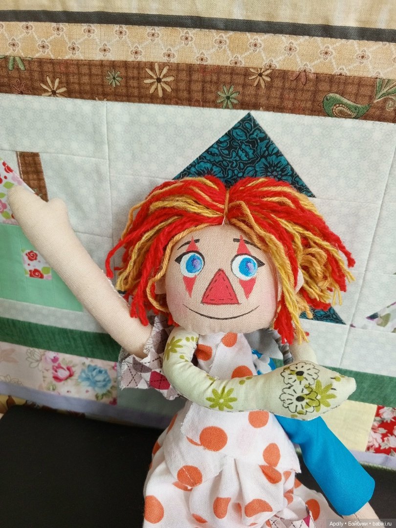 Ещё одна Клоунесса — Авторские текстильные куклы: Вальдорфские (фото 6)