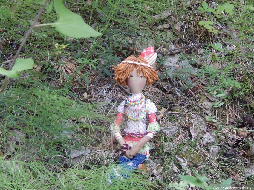 Табаки в лесу — Авторские текстильные куклы: Вальдорфские