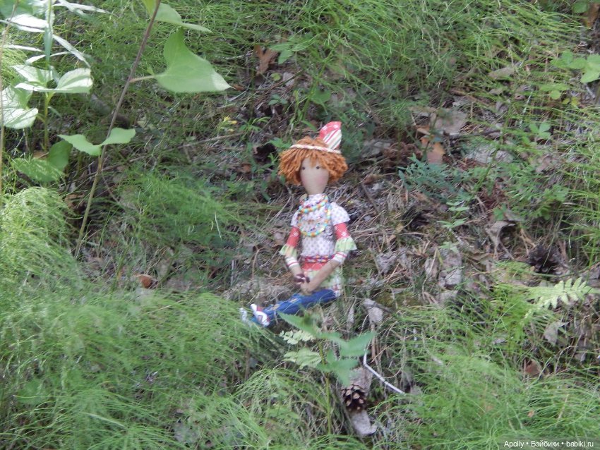 Табаки в лесу — Авторские текстильные куклы: Вальдорфские (фото 4)
