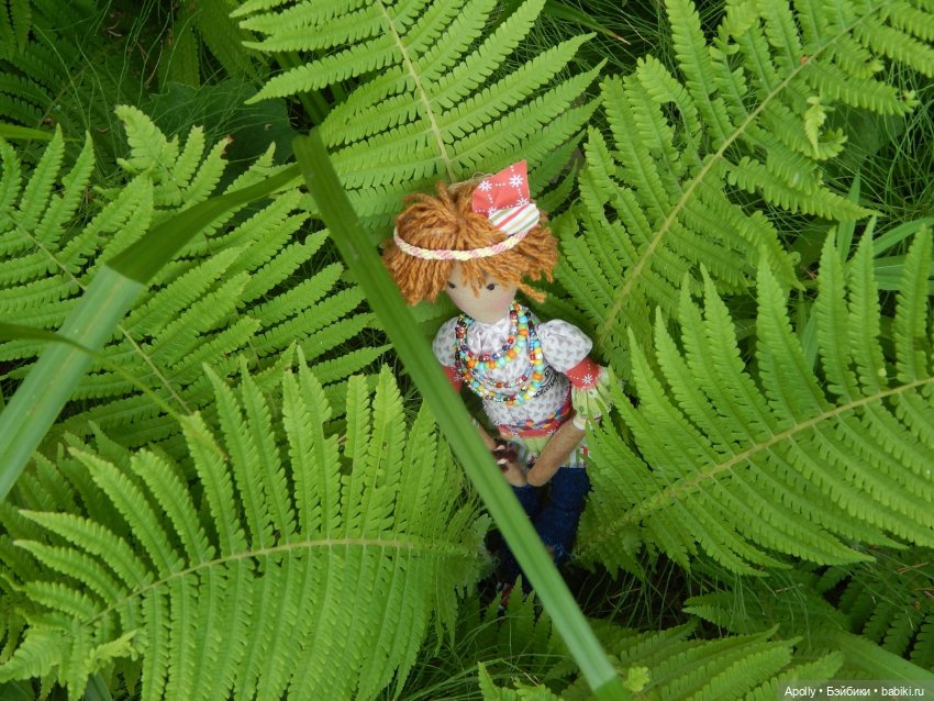 Табаки в лесу — Авторские текстильные куклы: Вальдорфские (фото 5)