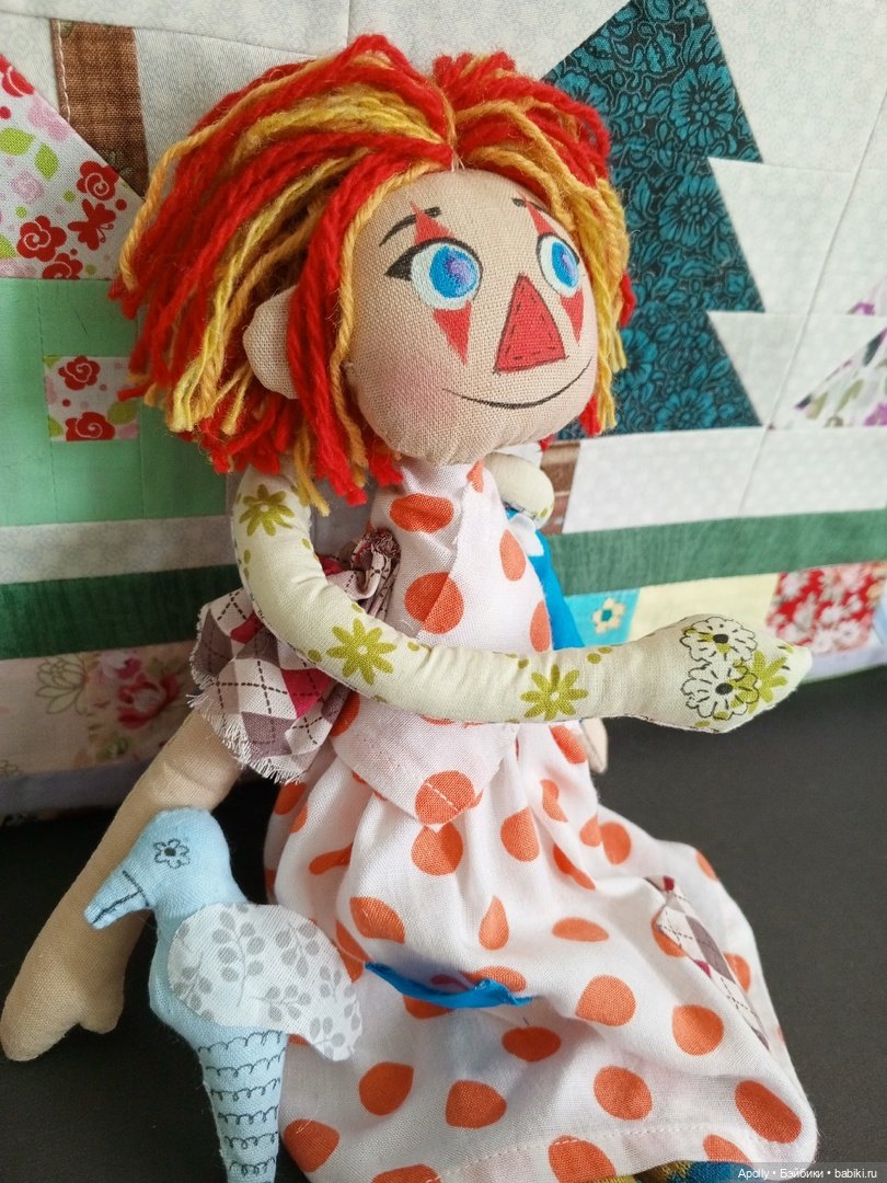 Ещё одна Клоунесса — Авторские текстильные куклы: Вальдорфские (фото 3)