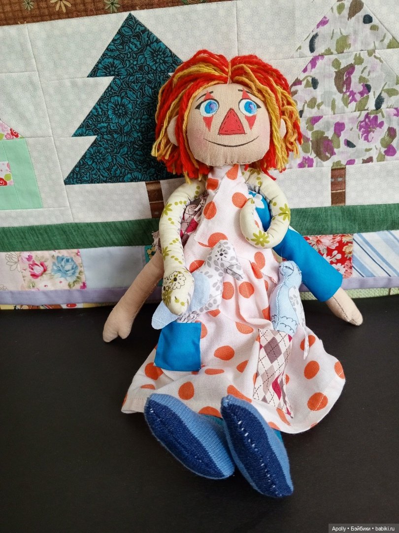 Ещё одна Клоунесса — Авторские текстильные куклы: Вальдорфские (фото 2)