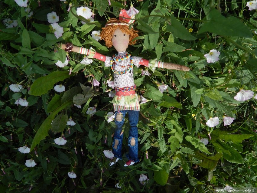 Табаки в лесу — Авторские текстильные куклы: Вальдорфские (фото 9)