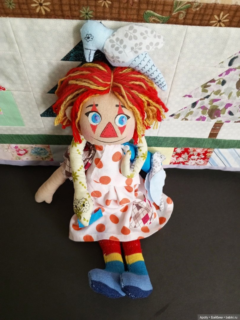 Ещё одна Клоунесса — Авторские текстильные куклы: Вальдорфские (фото 4)