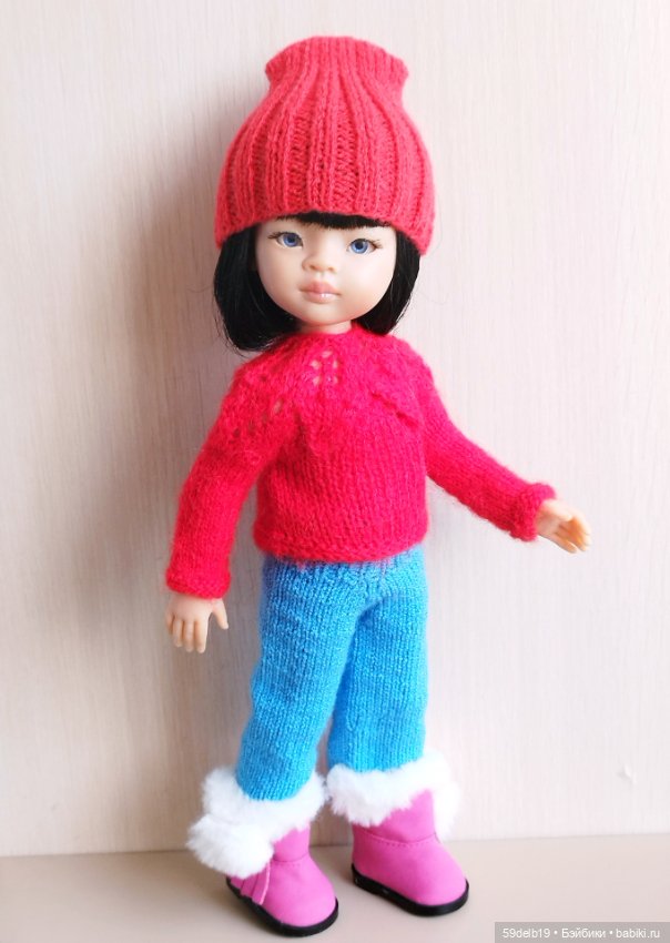 Тёплые свитерочки для кукол паола рейна 32-34 см для периода осень-зима-весна
