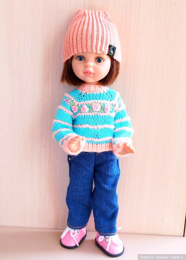 Тёплые свитерочки для кукол паола рейна 32-34 см для периода осень-зима-весна
