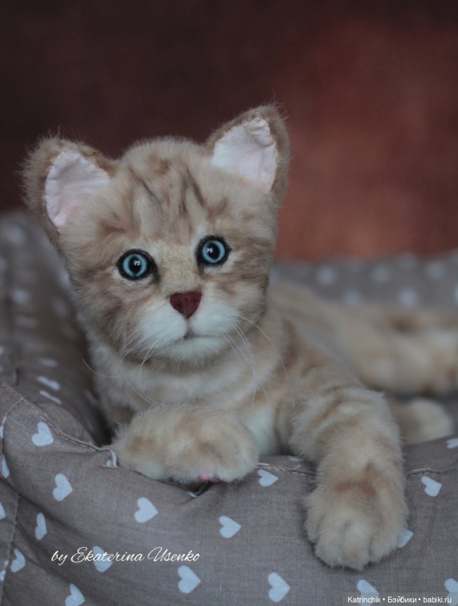 Котенок Боня, "живая" игрушка (фото 4)