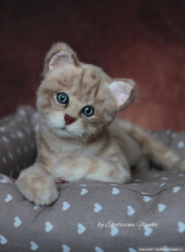 Котенок Боня, "живая" игрушка (фото 3)