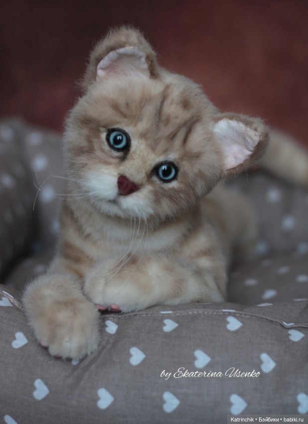 Котенок Боня, "живая" игрушка