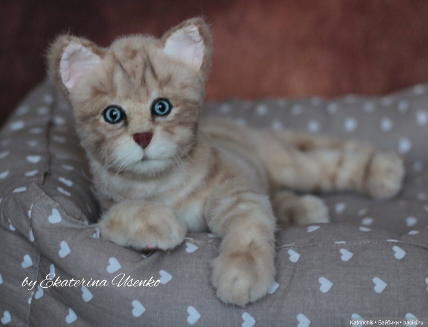 Котенок Боня, "живая" игрушка (фото 6)