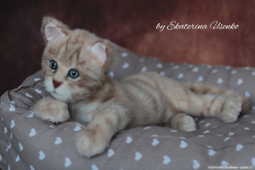 Котенок Боня, "живая" игрушка (фото 7)