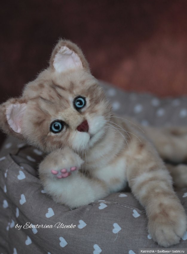 Котенок Боня, "живая" игрушка (фото 9)