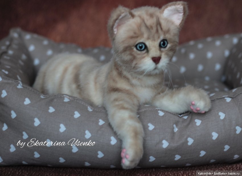 Котенок Боня, "живая" игрушка