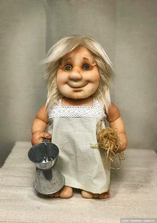 Банщица — Куклы из капрона и чулочной техники: авторские игрушки