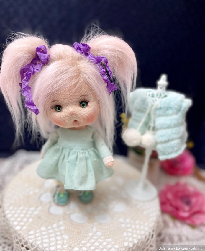 Интерьерная текстильная кукла (фото 5)