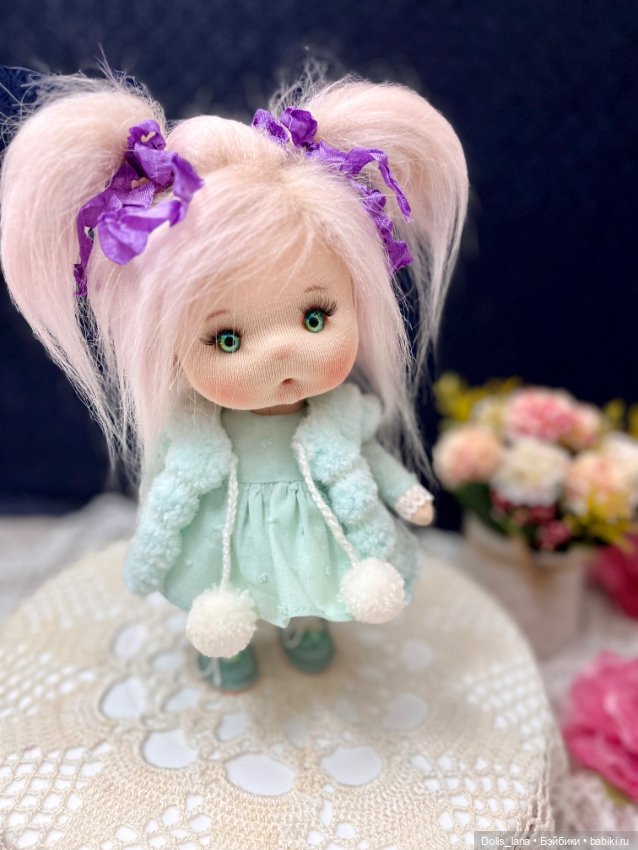 Интерьерная текстильная кукла (фото 4)