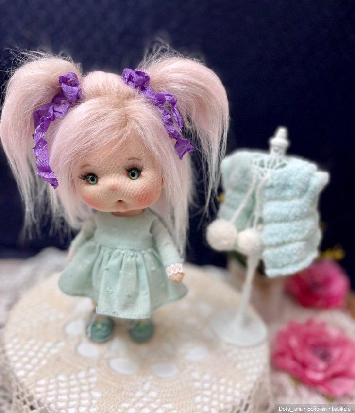 Интерьерная текстильная кукла (фото 3)