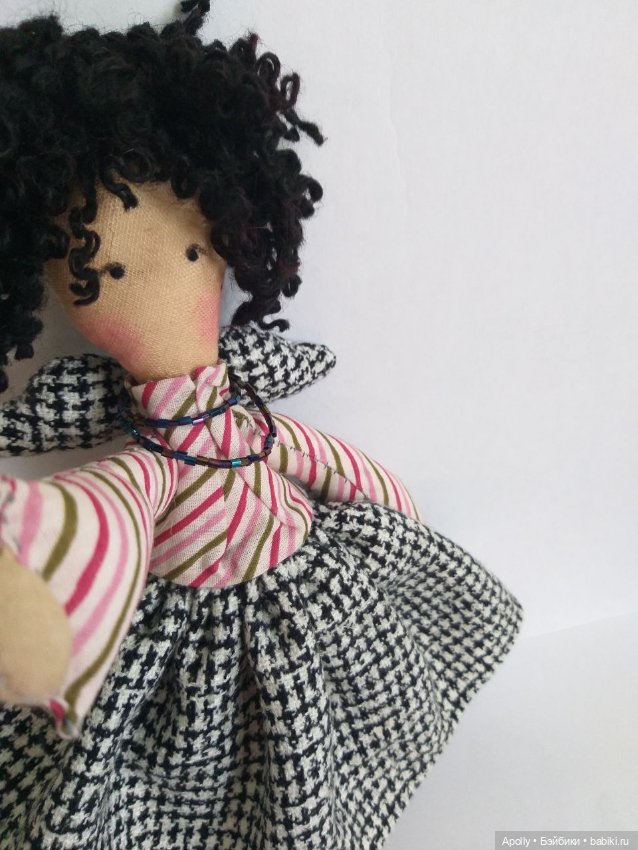 Клетчатая феечка — Авторские текстильные куклы: Вальдорфские (фото 7)