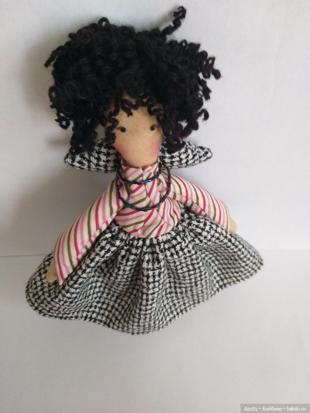 Клетчатая феечка — Авторские текстильные куклы: Вальдорфские (фото 5)