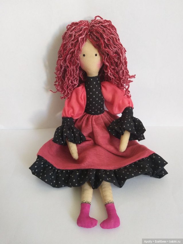Розовая дама — Авторские текстильные куклы: Вальдорфские