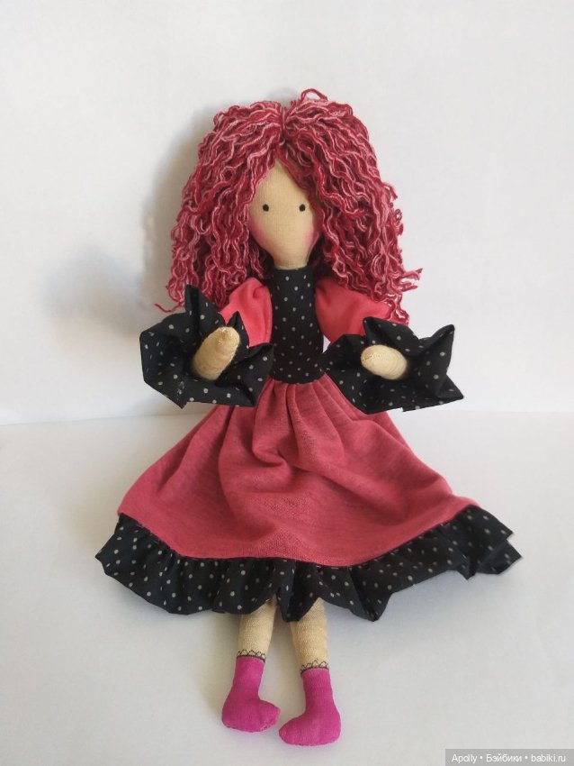 Розовая дама — Авторские текстильные куклы: Вальдорфские (фото 6)
