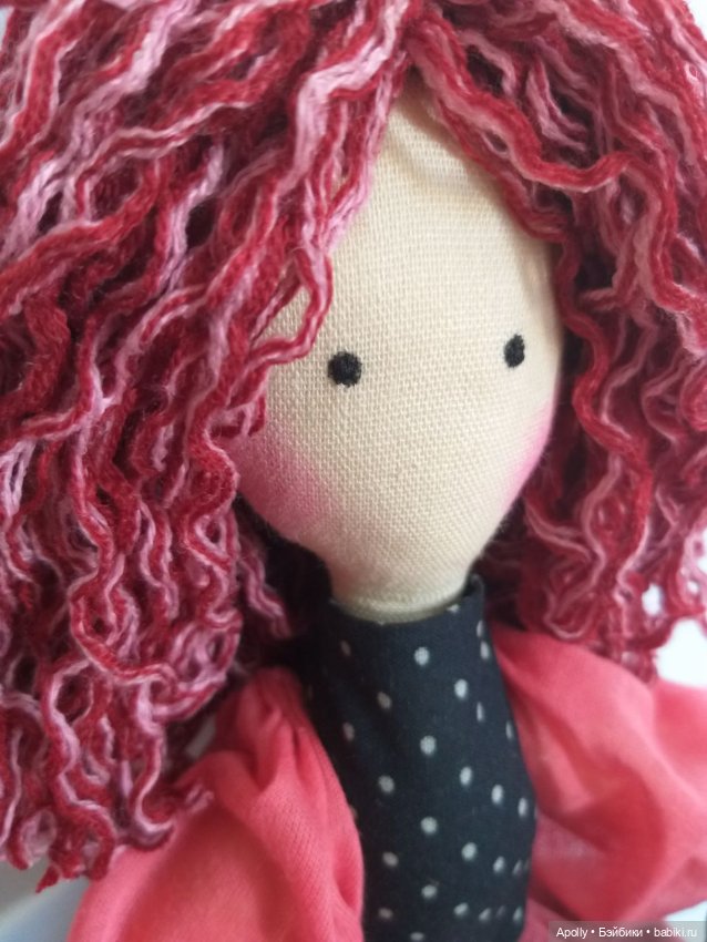 Розовая дама — Авторские текстильные куклы: Вальдорфские
