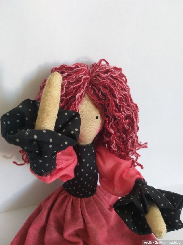 Розовая дама — Авторские текстильные куклы: Вальдорфские (фото 8)