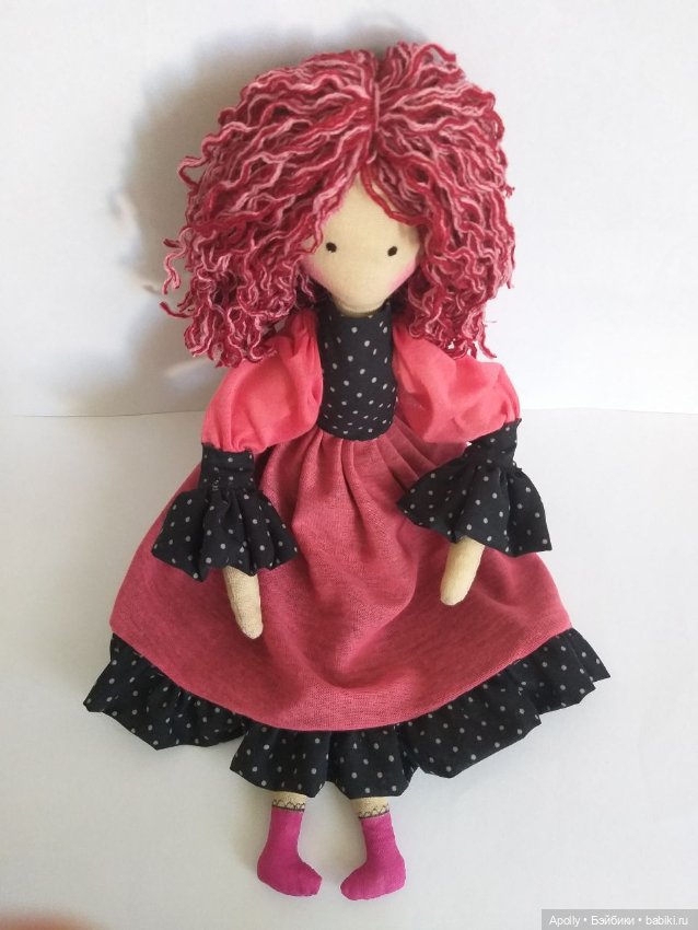 Розовая дама — Авторские текстильные куклы: Вальдорфские (фото 10)