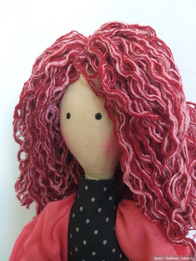 Розовая дама — Авторские текстильные куклы: Вальдорфские (фото 4)