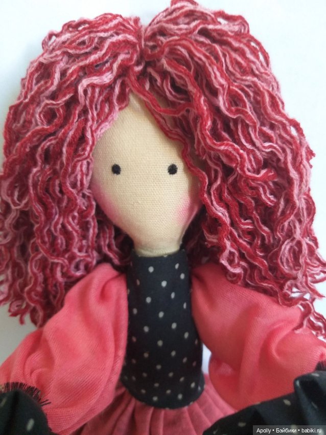 Розовая дама — Авторские текстильные куклы: Вальдорфские (фото 7)