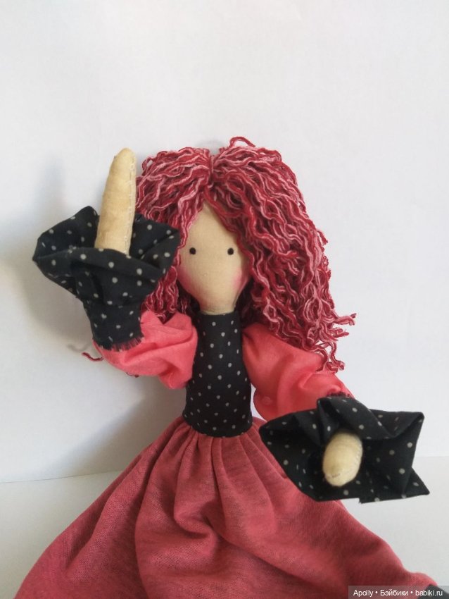 Розовая дама — Авторские текстильные куклы: Вальдорфские (фото 9)