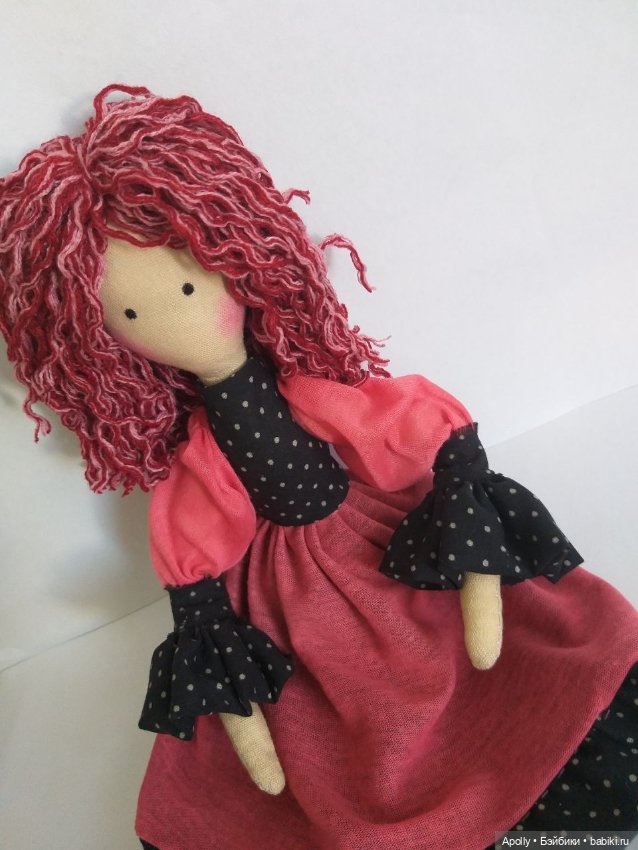 Розовая дама — Авторские текстильные куклы: Вальдорфские