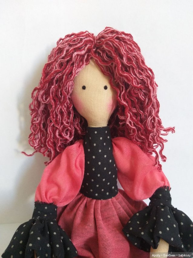 Розовая дама — Авторские текстильные куклы: Вальдорфские (фото 3)