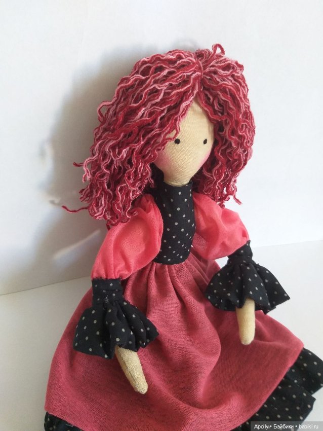 Розовая дама — Авторские текстильные куклы: Вальдорфские