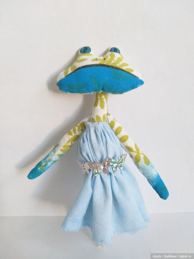 Снова лягушата. Веточка — Текстильные игрушки и примитивы: кофейные (фото 6)