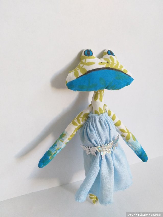 Снова лягушата. Веточка — Текстильные игрушки и примитивы: кофейные (фото 2)