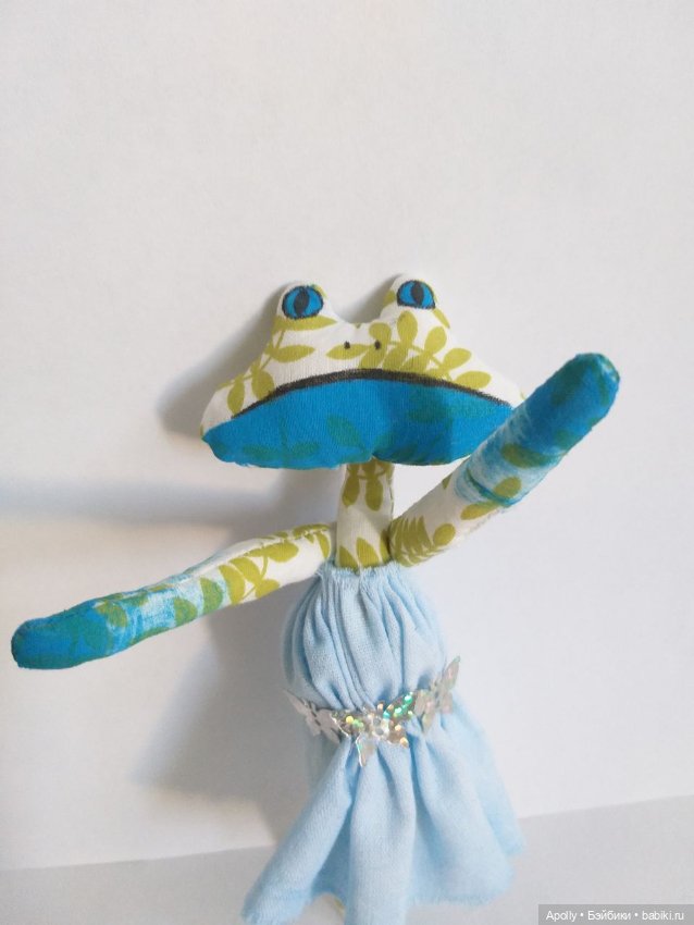 Снова лягушата. Веточка — Текстильные игрушки и примитивы: кофейные (фото 9)