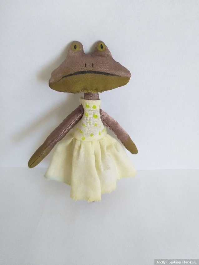 Снова лягушата - Оливка — Текстильные игрушки и примитивы: кофейные