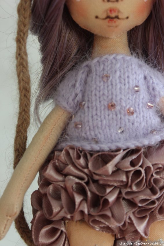 Вивьен и Бэмби 💜 — Авторские текстильные куклы: Вальдорфские (фото 8)