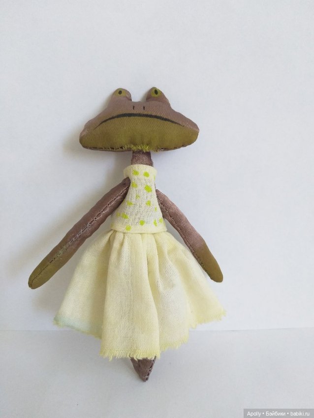 Снова лягушата - Оливка — Текстильные игрушки и примитивы: кофейные (фото 4)