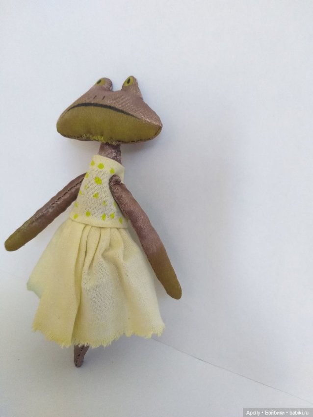 Снова лягушата - Оливка — Текстильные игрушки и примитивы: кофейные (фото 2)