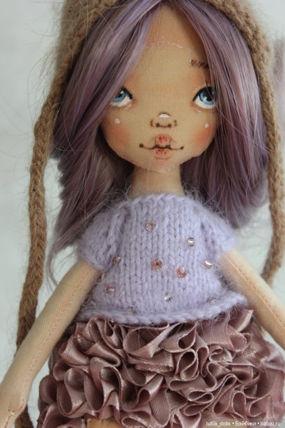 Вивьен и Бэмби 💜 — Авторские текстильные куклы: Вальдорфские (фото 7)