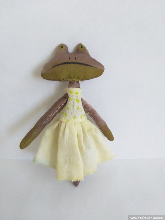 Снова лягушата - Оливка — Текстильные игрушки и примитивы: кофейные (фото 5)