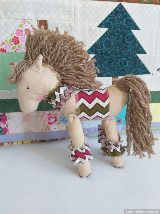 Ещё одна лошадка — Текстильные игрушки и примитивы: кофейные