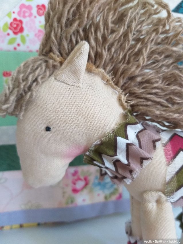 Ещё одна лошадка — Текстильные игрушки и примитивы: кофейные (фото 2)