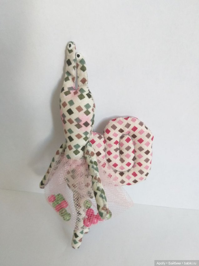 Улитка в клетку — Текстильные игрушки и примитивы: кофейные (фото 7)