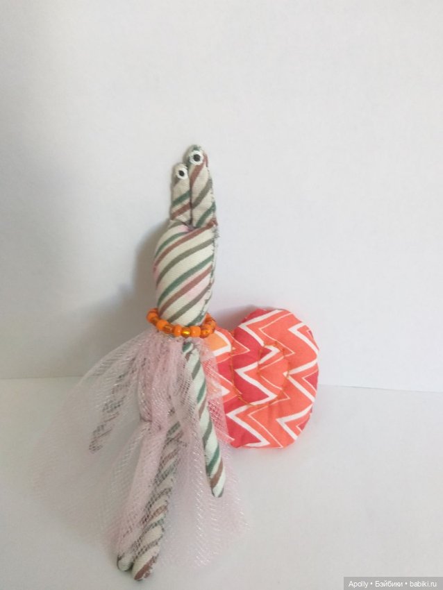 Улиточка Листочек — Текстильные игрушки и примитивы: кофейные (фото 5)