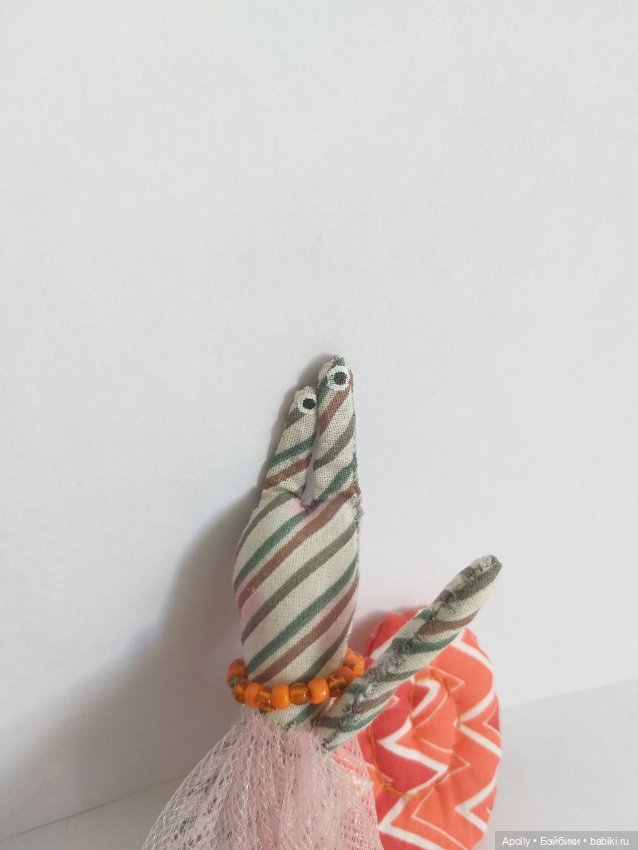 Улиточка Листочек — Текстильные игрушки и примитивы: кофейные (фото 7)